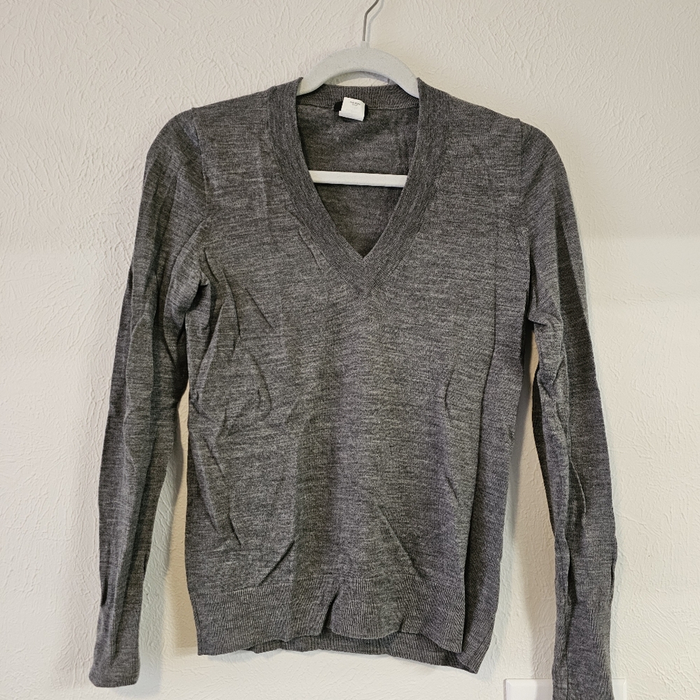 J. Crew wool V-neck sweater